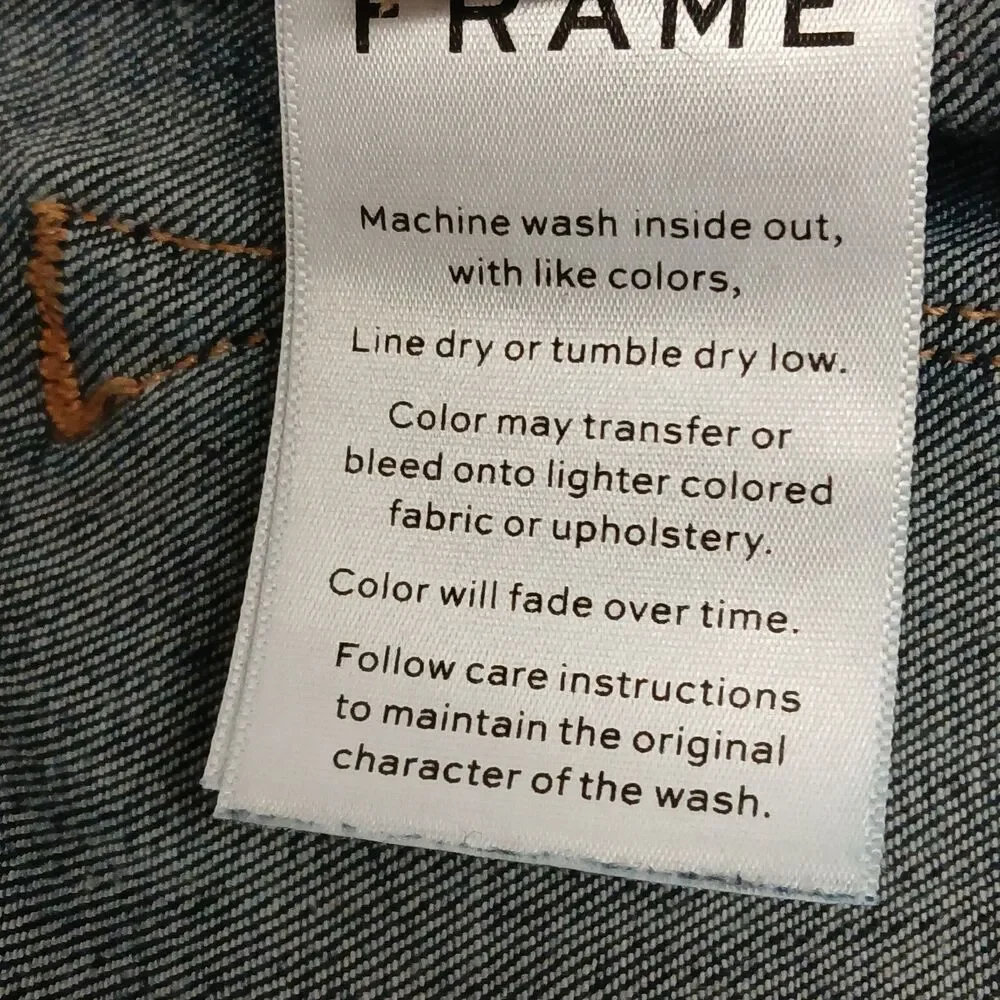 FRAME Le High Skinny Crop Jeans Womens Blue Dark Wash High Rise Stretch Dame 31